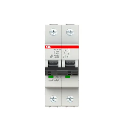 ABB ST202M-D40 — 2-Pole MCB (DIN Rail) (image 2)