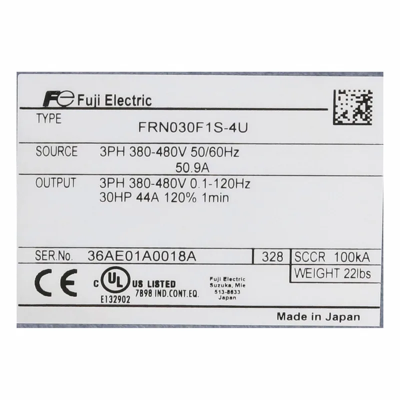 Fuji Electric FRN0045G2S-4GU — AC Drive (VFD) 480V (image 5)