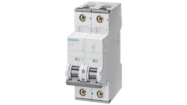 Siemens 5SY4263-7 — 2-Pole MCB (DIN Rail) (image 2)