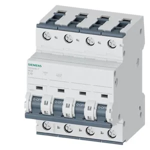 Siemens 5SY4410-7 — 4-Pole MCB (DIN Rail) (image 3)