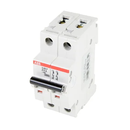 ABB S202P-Z6 — 2-Pole MCB (DIN Rail) (image 2)