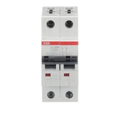 ABB ST202M-C63 — 2-Pole MCB (DIN Rail)