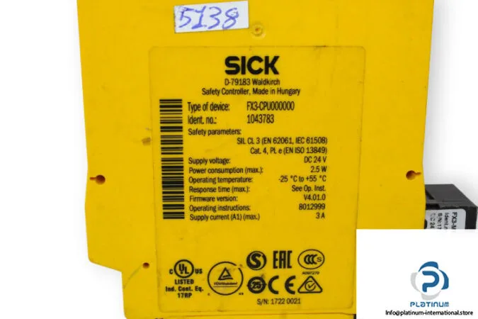 SICK FX3-CPU000000 (image 5)