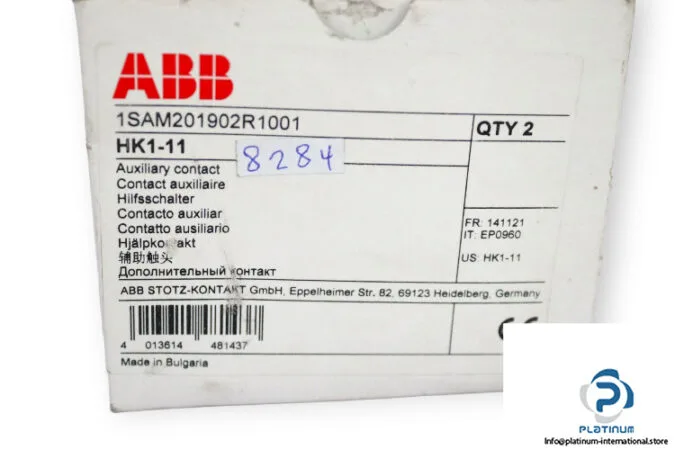 ABB HK1-11 — Auxiliary Contacts (image 5)