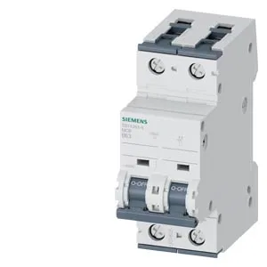 Siemens 5SY4263-6 — 2-Pole MCB (DIN Rail) (image 2)