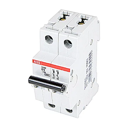 ABB S202-D6 — 2-Pole MCB (DIN Rail) (image 3)
