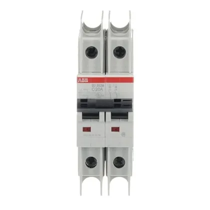 ABB SU202M-C20 — 2-Pole MCB (DIN Rail) (image 2)