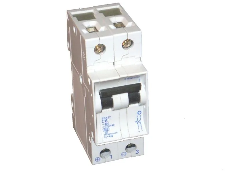 Siemens 5SX5210-7 — 2-Pole MCB (DIN Rail)