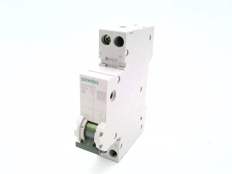Siemens 5SY6006-7 — 1-Pole MCB (DIN Rail) (image 2)