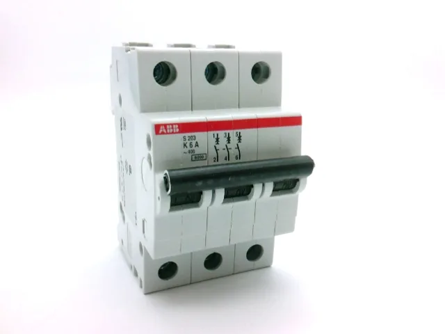 ABB S203-K6 — 3-Pole MCB (DIN Rail) (image 3)