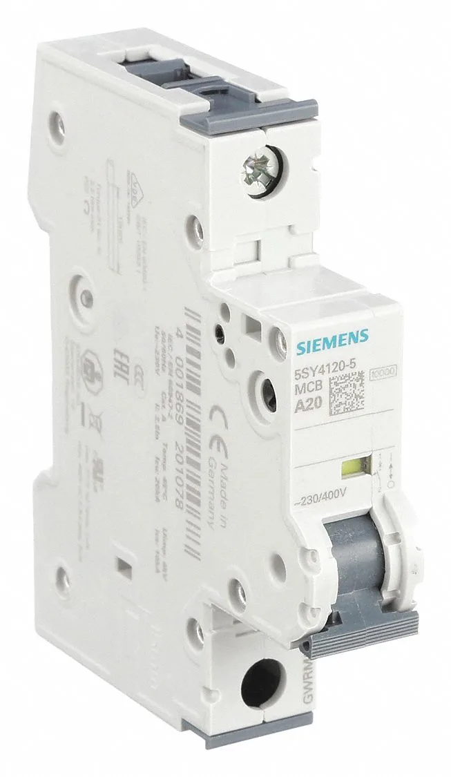 Siemens 5SY4120-5 — 1-Pole MCB (DIN Rail) (image 2)