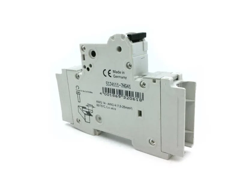 Siemens 5SJ4111-7HG41 — 1-Pole MCB (DIN Rail) (image 2)