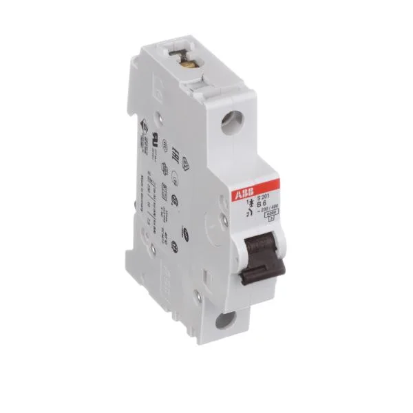 ABB S201M-B6 — 1-Pole MCB (DIN Rail) (image 2)