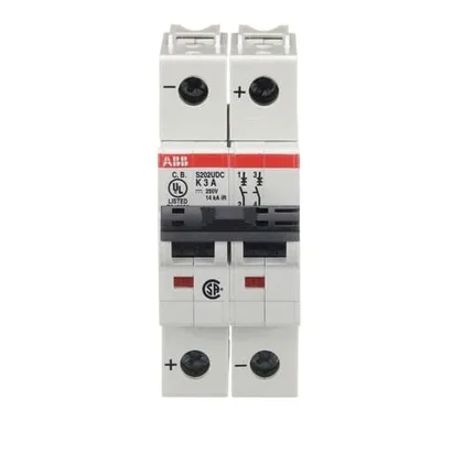 ABB S202UDC-K3 — 2-Pole MCB (DIN Rail) (image 4)
