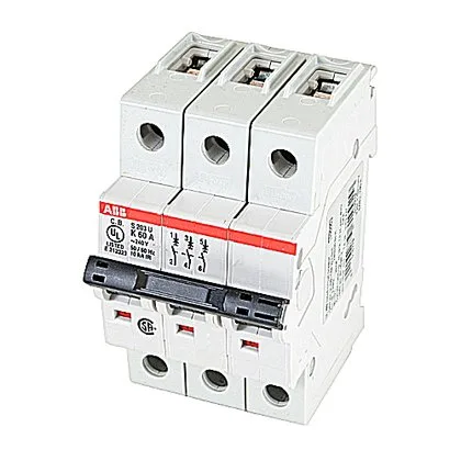 ABB S203U-K60 — 3-Pole MCB (DIN Rail)