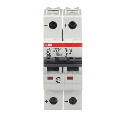 ABB S202UDC-K4 — 2-Pole MCB (DIN Rail) (image 4)