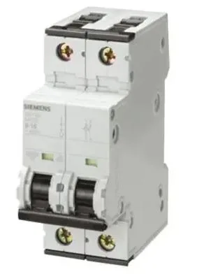Siemens 5SY7210-7 — 2-Pole MCB (DIN Rail) (image 2)