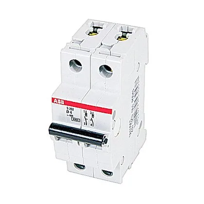 ABB S202-D4 — 2-Pole MCB (DIN Rail) (image 2)