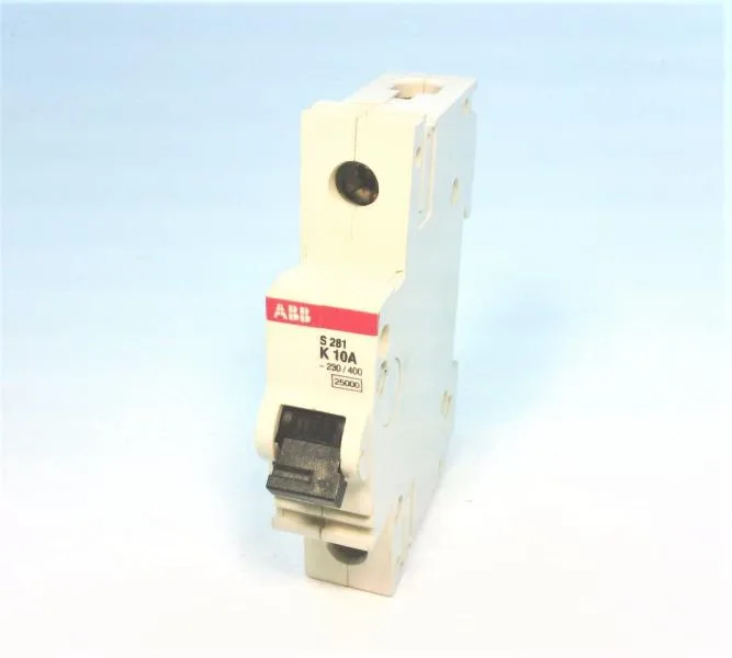 ABB S281-K10 — 1-Pole MCB (DIN Rail) (image 3)