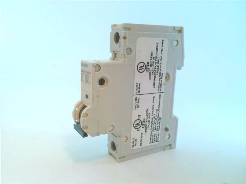 Siemens 5SJ4111-8HG40 — 1-Pole MCB (DIN Rail) (image 2)