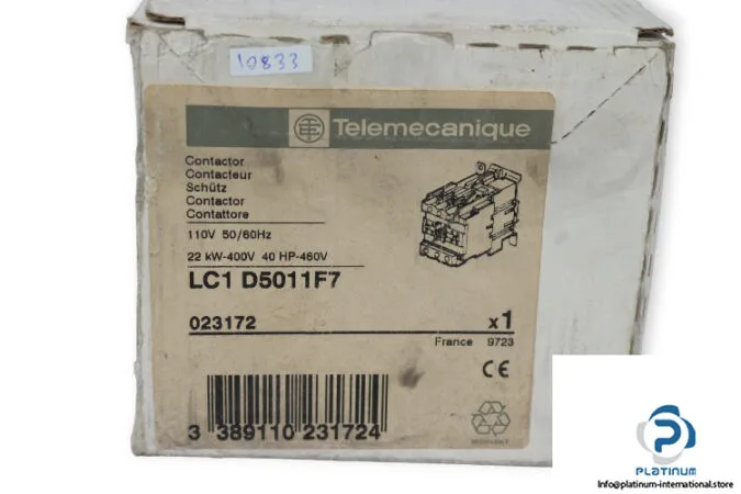 Schneider Electric LC1 D5011F7 — Contactors 32-95A (image 3)