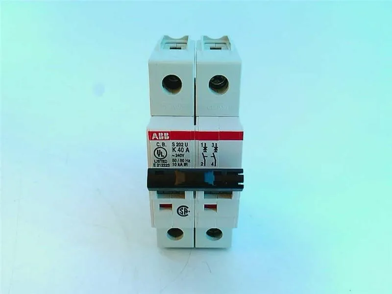 ABB S202U-K40 — 2-Pole MCB (DIN Rail) (image 2)