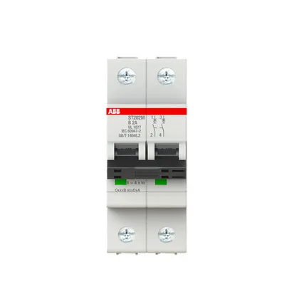 ABB ST202M-B2 — 2-Pole MCB (DIN Rail) (image 2)