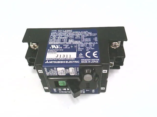 Mitsubishi Electric NV-L22MC 2P 15A 100-240V 30MA — Molded Case Circuit Breakers (MCCB) (image 3)