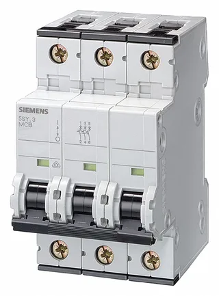 Siemens 5SY6316-7 — 3-Pole MCB (DIN Rail) (image 4)