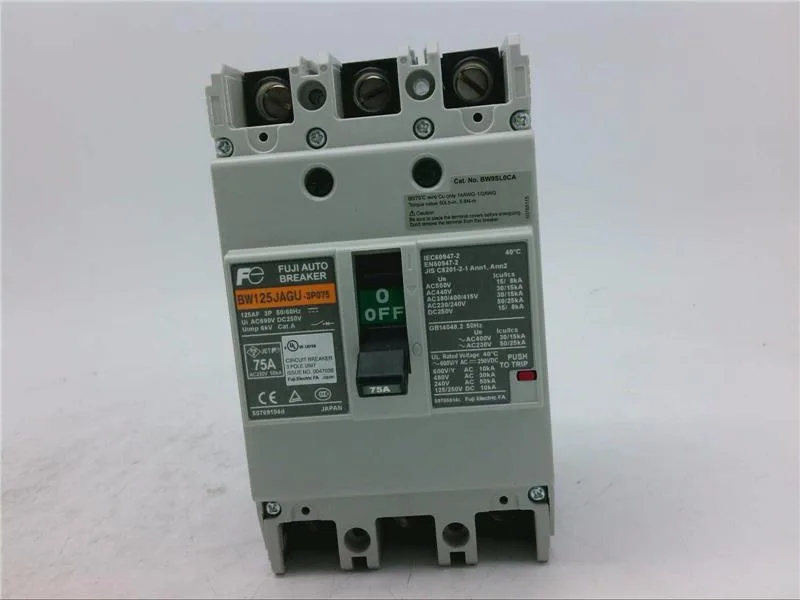 Fuji Electric BW125JAGU-3P075SB — Miniature Circuit Breakers (MCB) (image 5)