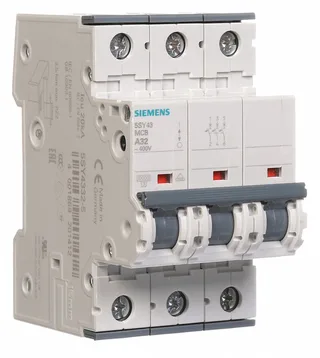 Siemens 5SY4332-5 — 3-Pole MCB (DIN Rail) (image 2)