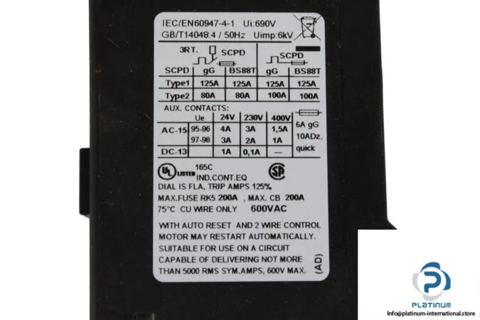 Siemens 3RU5136-4HB0 — Overload Relays (image 5)