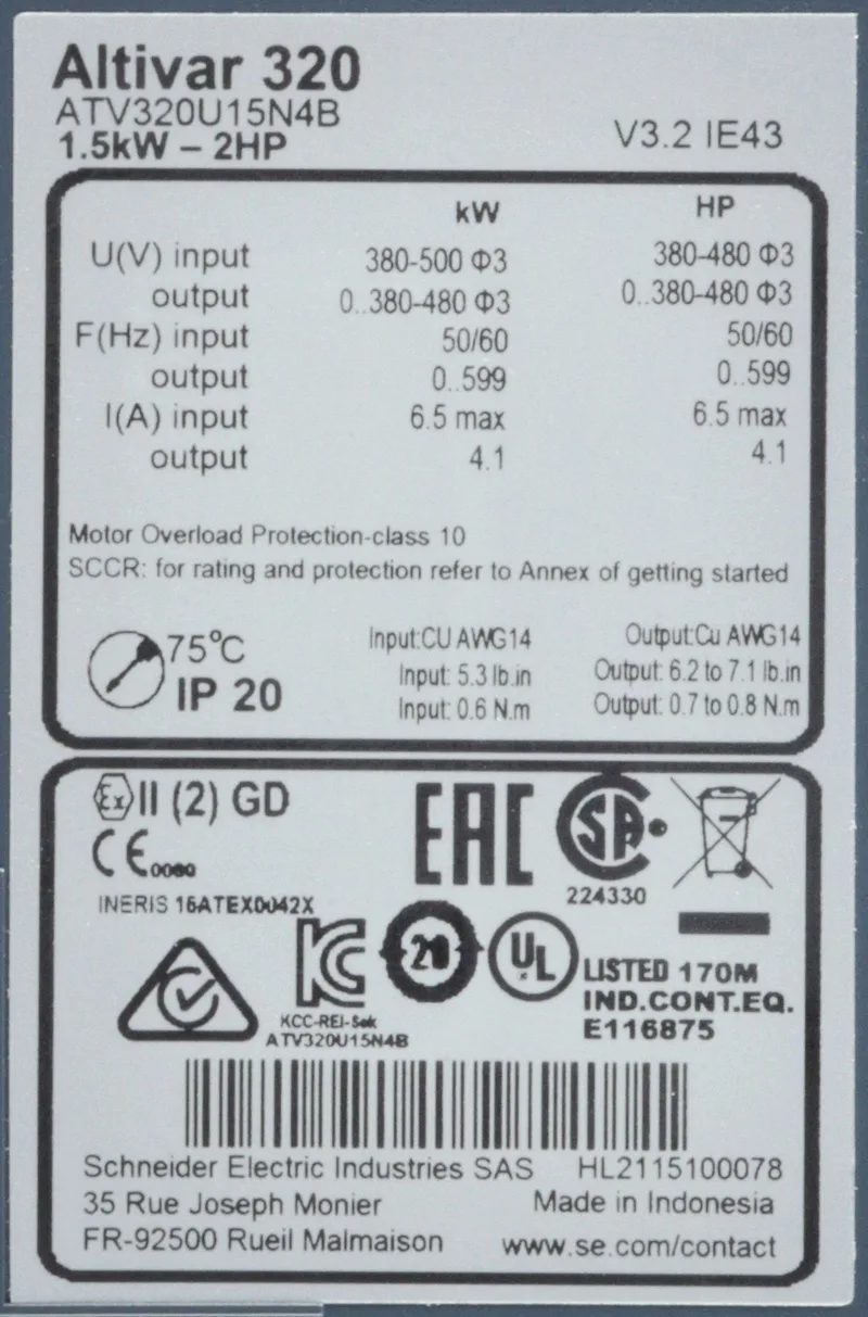 Schneider Electric ATV320U07N4B (image 4)