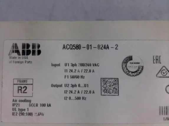 ABB ACQ580-01-024A-2 — Inverter / VFD (image 2)