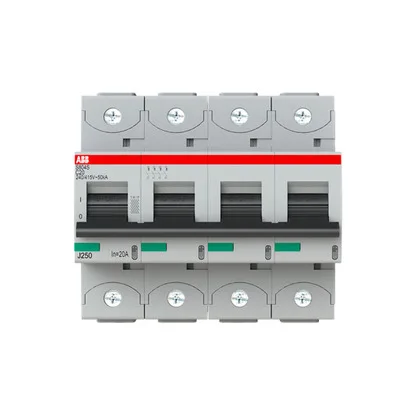 ABB S804S-C20 — 4-Pole MCB (DIN Rail) (image 2)