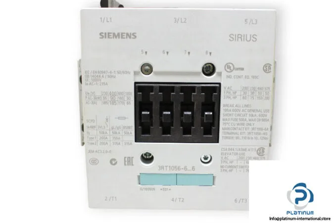 Siemens 3RT1056-6AP36 — Contactors (image 5)