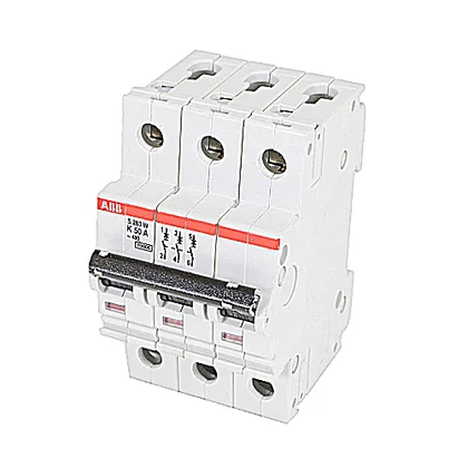 ABB S283-K50W — 3-Pole MCB (DIN Rail)